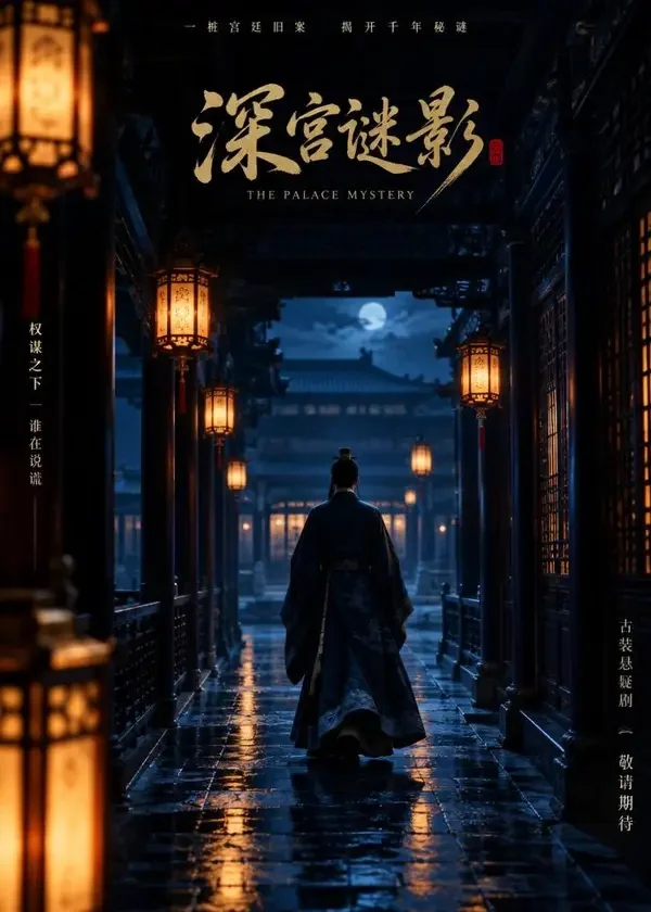 短剧《梦回长安夜》封面海报，古装题材