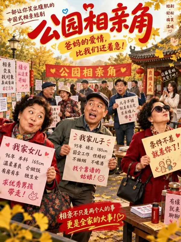 相亲角的故事 - 黄豆视频 短剧《相亲角的故事》封面
