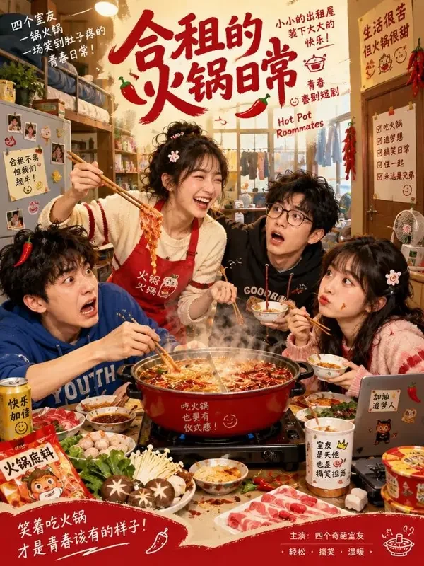 合租日记 - 黄豆视频 短剧《合租日记》封面